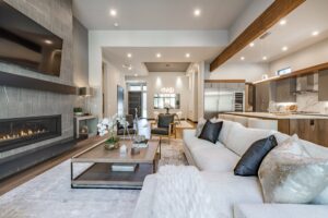 the interior of a custom home built by C4 Builders